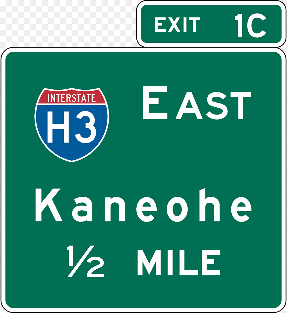 Interchange Advance Guide Hawaii Clipart, Sign, Symbol, Road Sign, First Aid Free Transparent Png