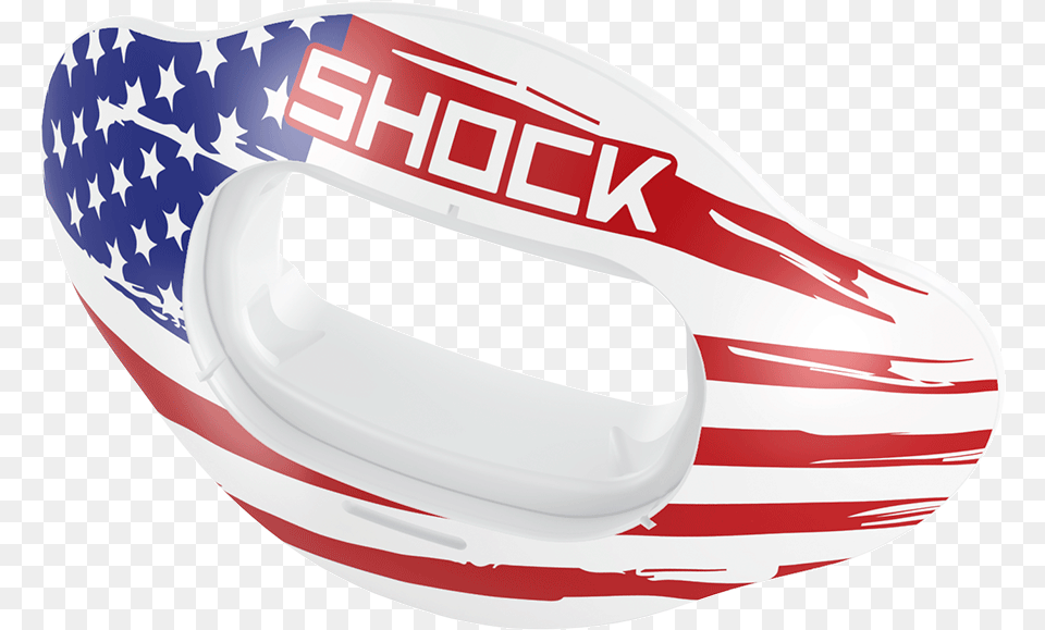 Interchange Lip Guard Printed Shieldclass Shock Doctor American Flag Mouthguard, Helmet Free Transparent Png