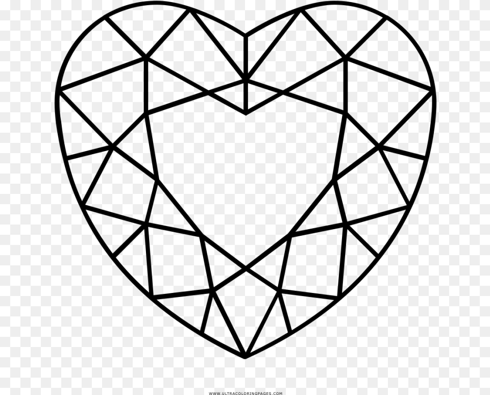 Interesting Baseball Diamond Coloring Pages Heart Shape Diamond Vector, Gray Free Transparent Png