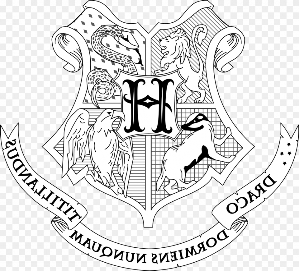 Interesting Harry Potter Coloring Pages Hogwarts House Harry Potter Coloring Pages Hogwarts Crest, Logo, Emblem, Symbol, Armor Free Png