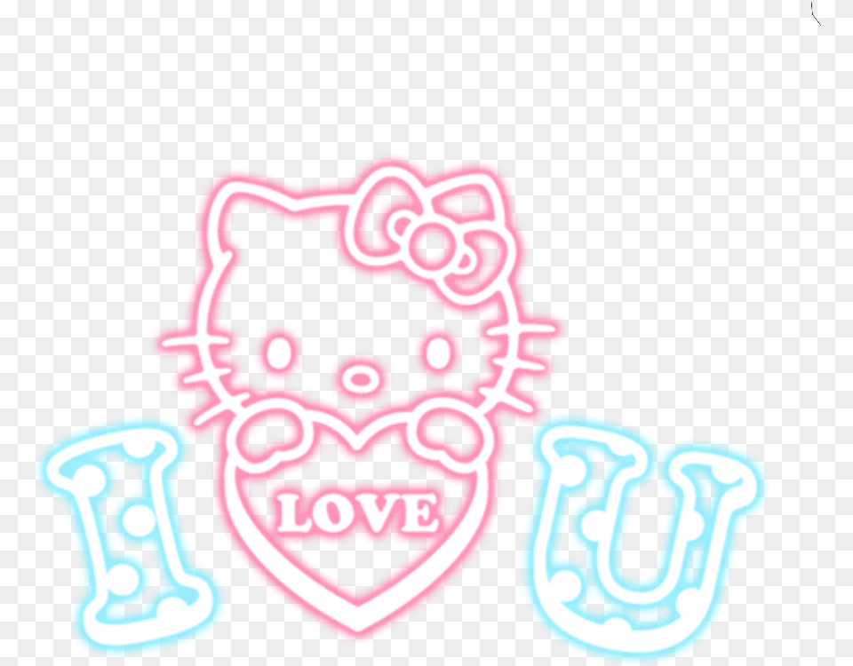 Interesting Neon Neonlights Neoneffect Freetoedit New Era Hello Kitty, Light, Sticker Free Png