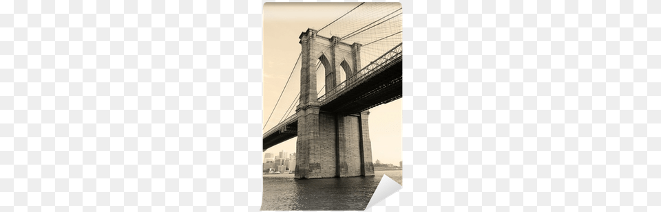 Interesting Picture Bridge In Brooklyn Poster Deng39s Brooklyn Bridge Black And White Over, Brooklyn Bridge, Landmark, Suspension Bridge Free Transparent Png