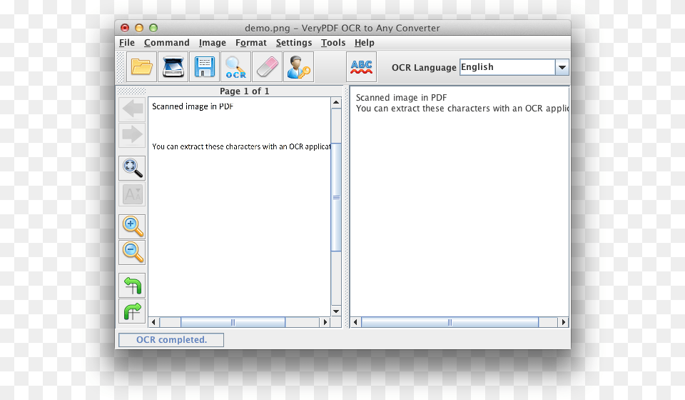 Interface Of Verypdf Ocr To Any Converter For Mac Optical Character Recognition, Page, Text, File, Person Png