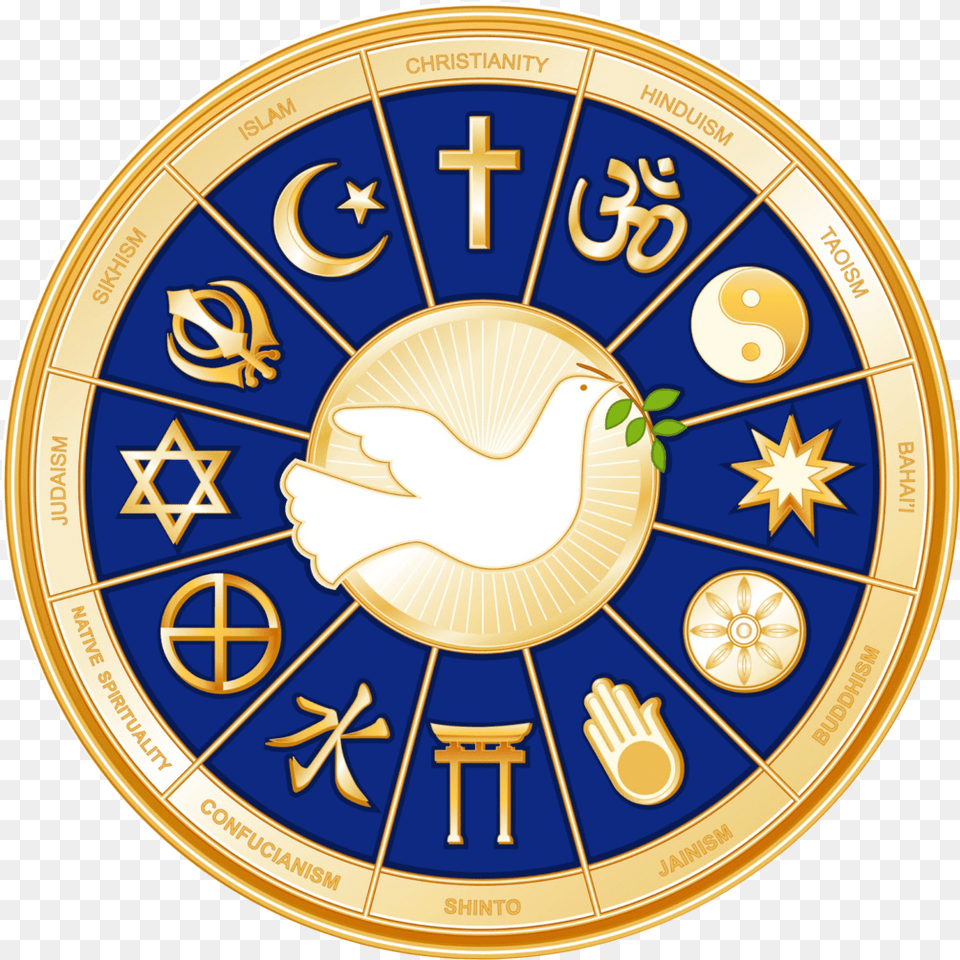 Interfaith Circle Place Of Worship For All Religions, Analog Clock, Clock, Disk Free Png Download