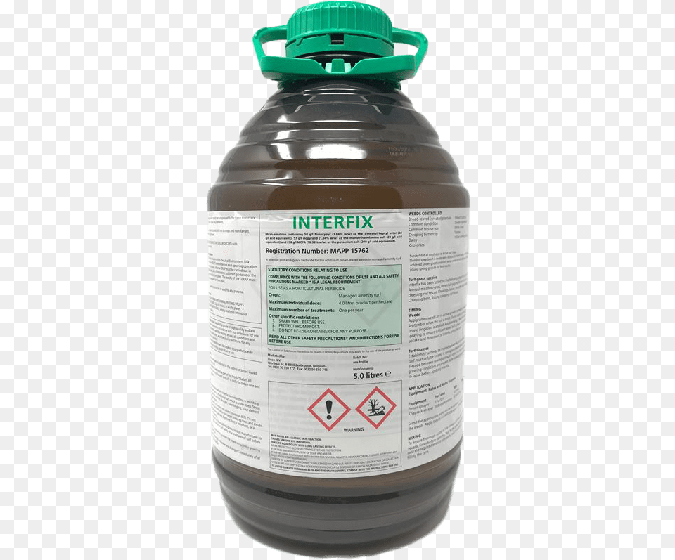 Interfix Turf Herbicide 5ltitle Interfix Turf Herbicide Plastic Bottle, Shaker Png Image