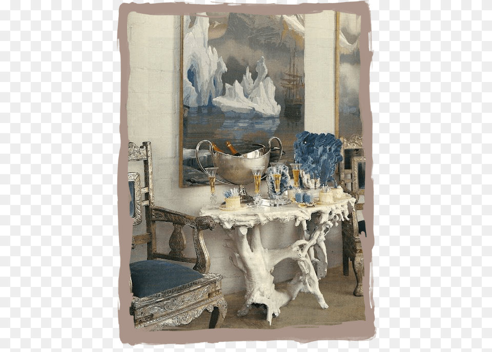 Interior Design, Table, Painting, Linen, Home Decor Png Image