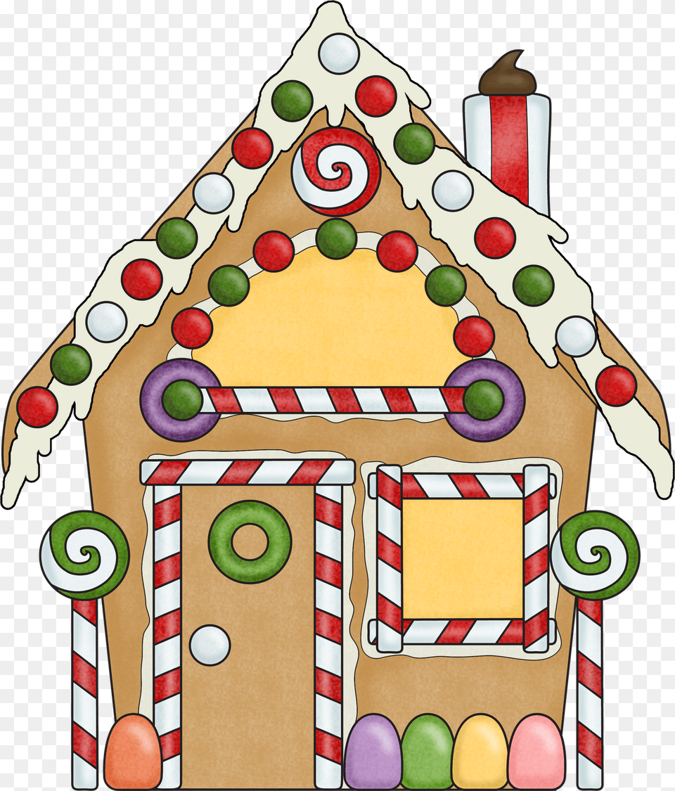 Interior Designs Clipart House Outline Gingerbread House Clipart, Cookie, Food, Sweets, Dynamite Free Png Download