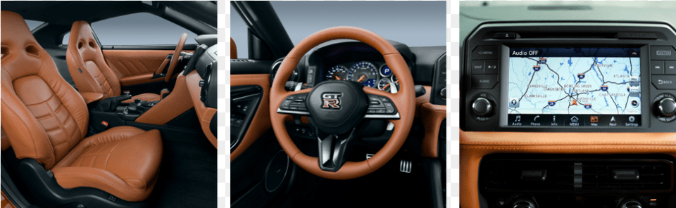Interior Of All New Nissan Gt R Steering Wheel, Chair, Furniture, Transportation, Vehicle Free Png