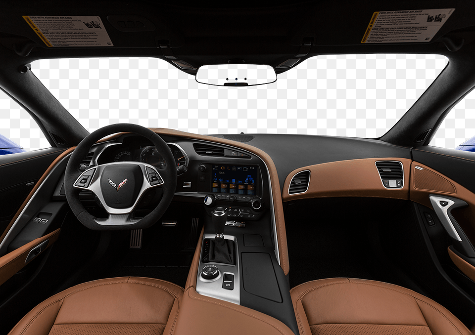 Interior Overview Corvette Stingray 2018 Interior, Car, Transportation, Vehicle, Machine Png Image