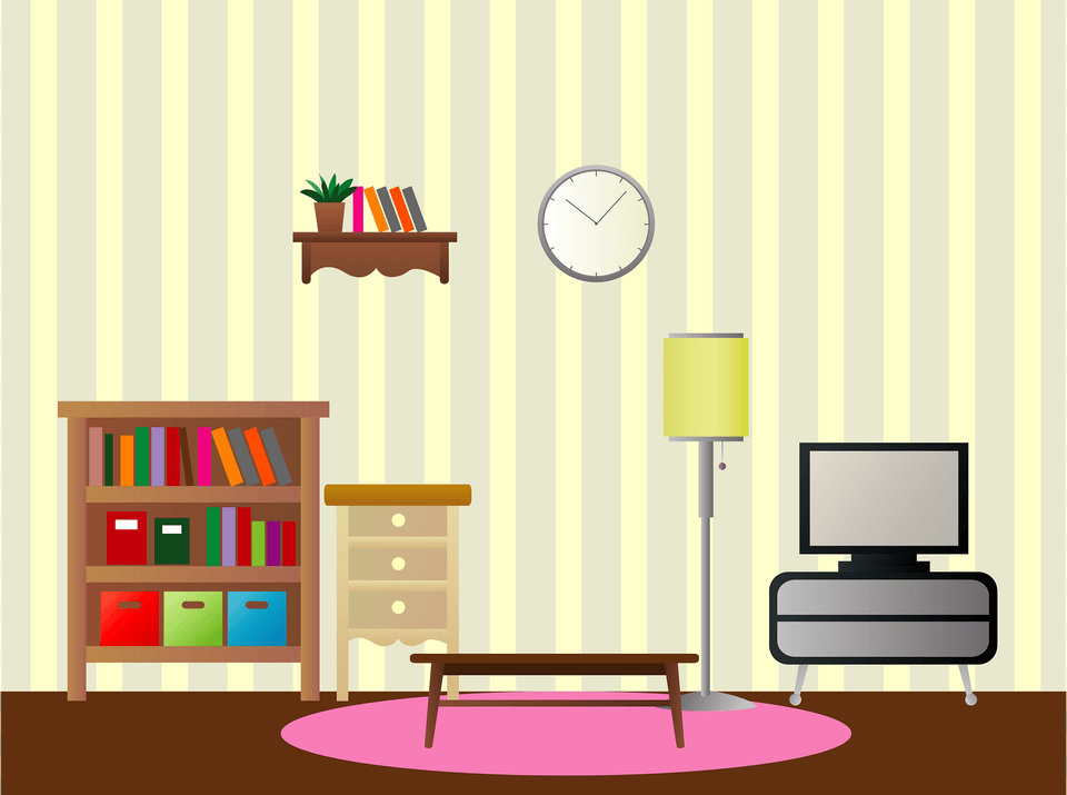 Interior Room Clipart, Architecture, Living Room, Indoors, Furniture Free Png