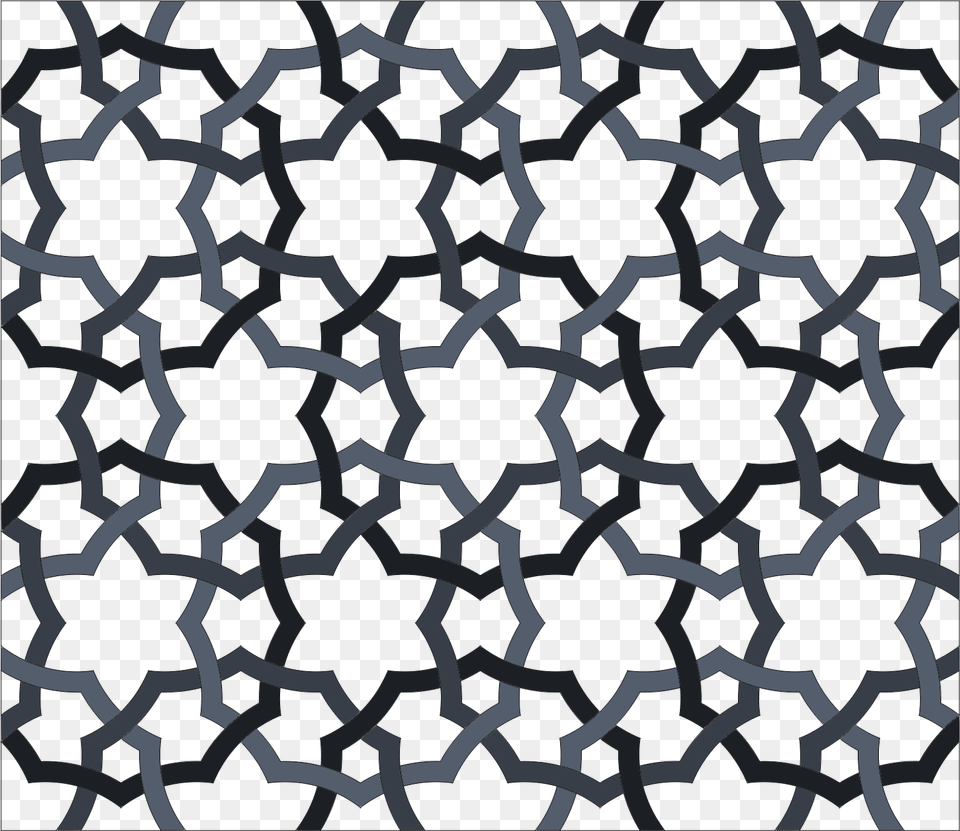 Interlaced Oriental Repeating Pattern Banner Black Oriental Pattern, Texture, Nature, Outdoors, Ammunition Free Png Download
