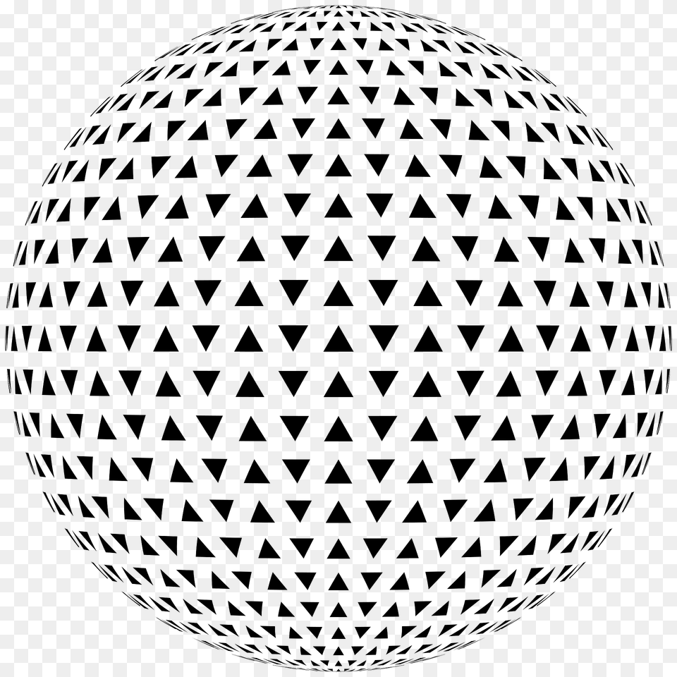 Interlocking Triangles Sphere Clipart, Pattern Free Transparent Png