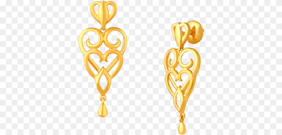 Interloped Gold Hearts Earrings Gold Earring Designs New, Accessories, Jewelry Free Transparent Png