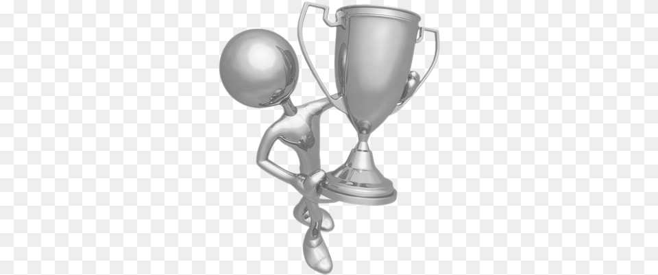 Intermdiaire B 1e Place Gold Cup Trophy Full Size 3d Man With Trophy, Smoke Pipe Free Transparent Png
