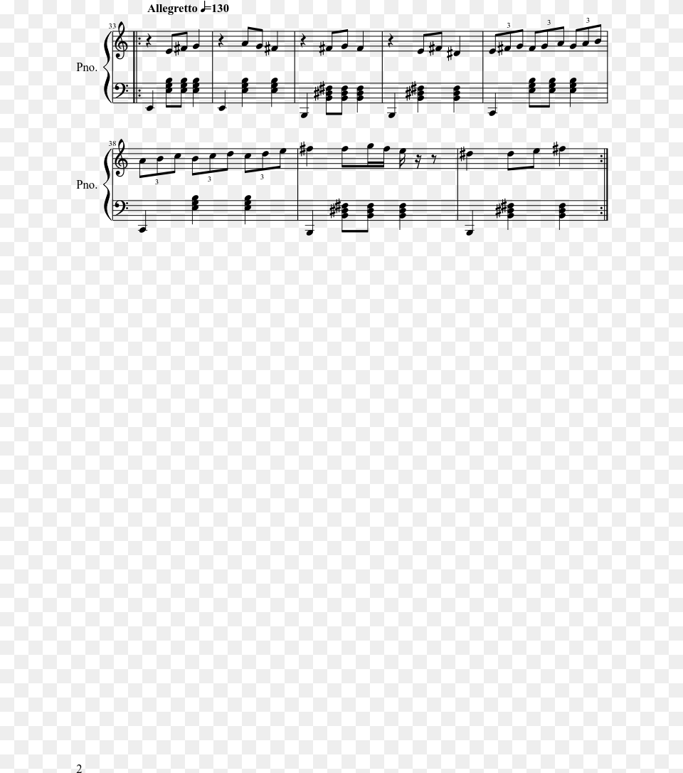 Intermission Sheet Music Composed By Panic At The Disco Intermission Panic At The Disco Piano Sheet Music, Gray Png