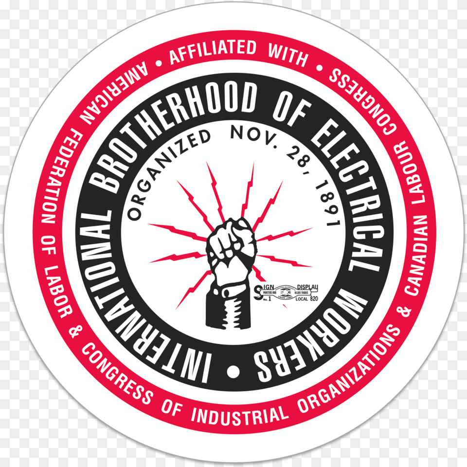 International Brotherhood Of Electrical Workers, Sticker, Body Part, Hand, Person Free Transparent Png