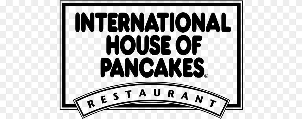 International House Of Pancakes Logo, Gray Png