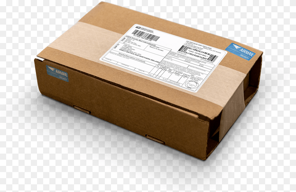 International Priority Airmail Carton, Box, Cardboard, Package, Package Delivery Png Image