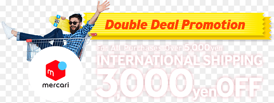 International Shipping Coupon Promotion Happy, Advertisement, Adult, Person, Man Free Png Download