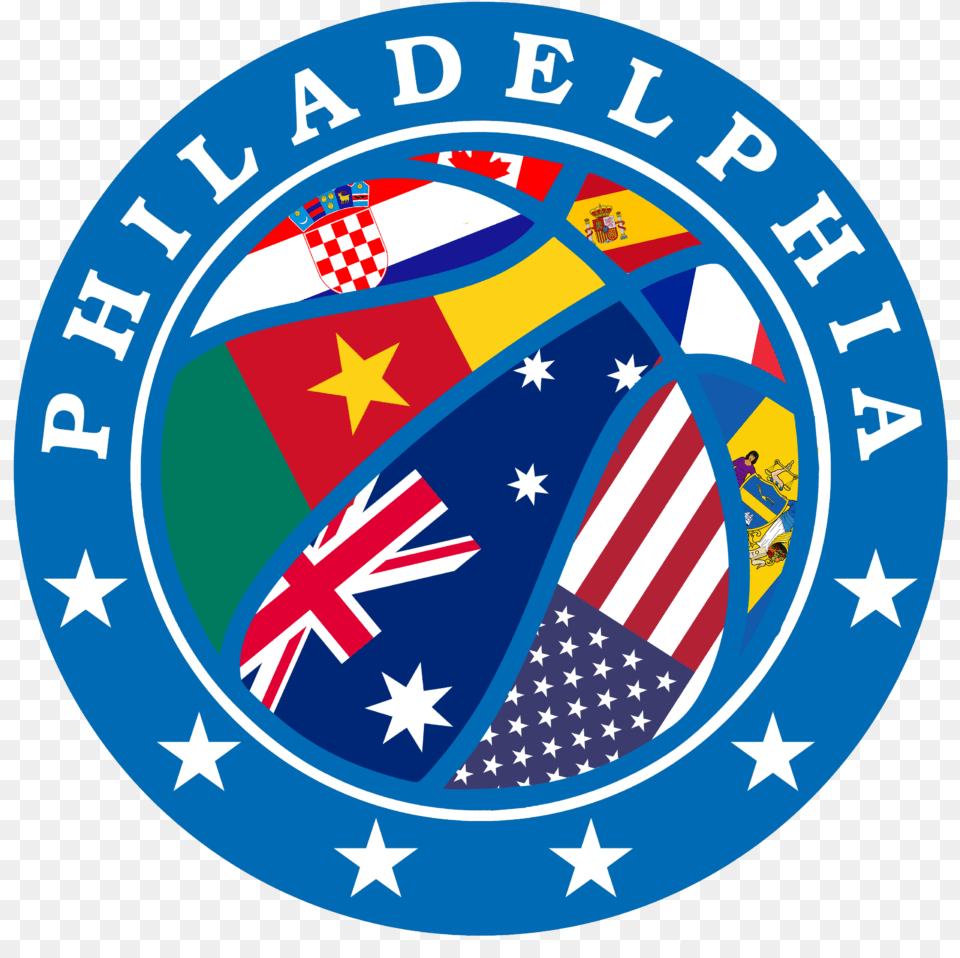 International Sixers Philadelphia 76ers Full Size Nba Team Logo, Flag, Emblem, Symbol, American Flag Free Transparent Png