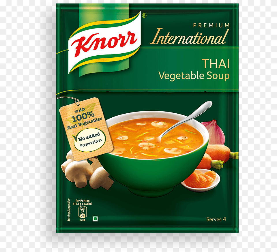 International Soup Knorr Soup Flavours India, Advertisement, Bowl, Dish, Food Free Png