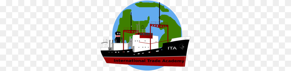 International Trade Boat And Earth Clip Art, Barge, Transportation, Vehicle, Watercraft Free Transparent Png