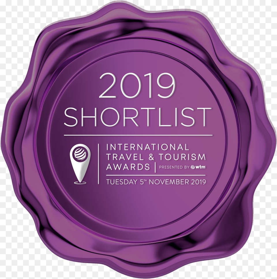 International Travel Tourism Awards Eye Shadow, Purple, Bottle, Wax Seal Png Image