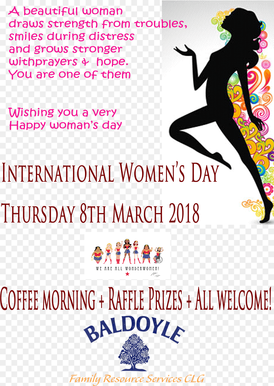 International Womens Day Poster Slogan For Women39s Day, Advertisement, Adult, Female, Person Png