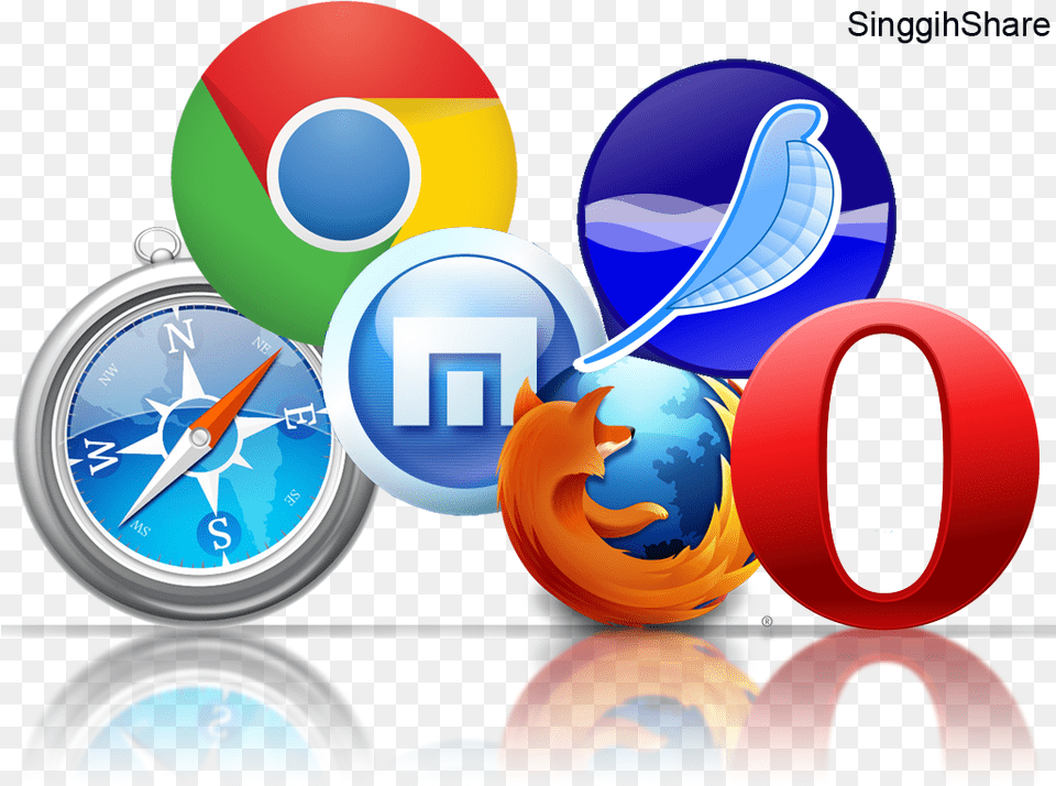 Internet Browser Logos And Names Pictures To Pin On Firefox And Safari, Vehicle, Aircraft, Airplane, Transportation Free Png Download