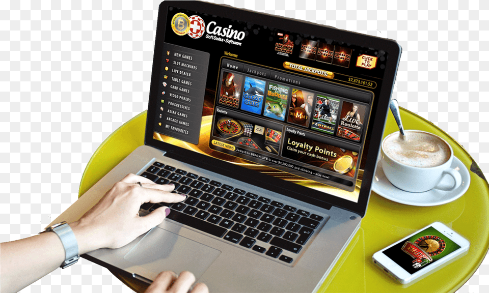 Internet Casino, Computer, Pc, Laptop, Electronics Png Image