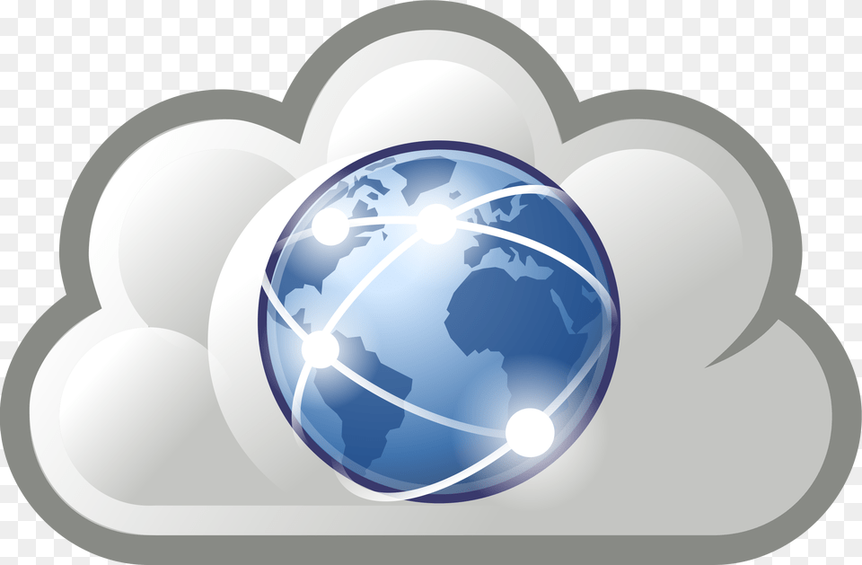Internet Cloud Symbol Clipart World Wide Web Cloud, Sphere, Astronomy, Outer Space, Planet Free Png