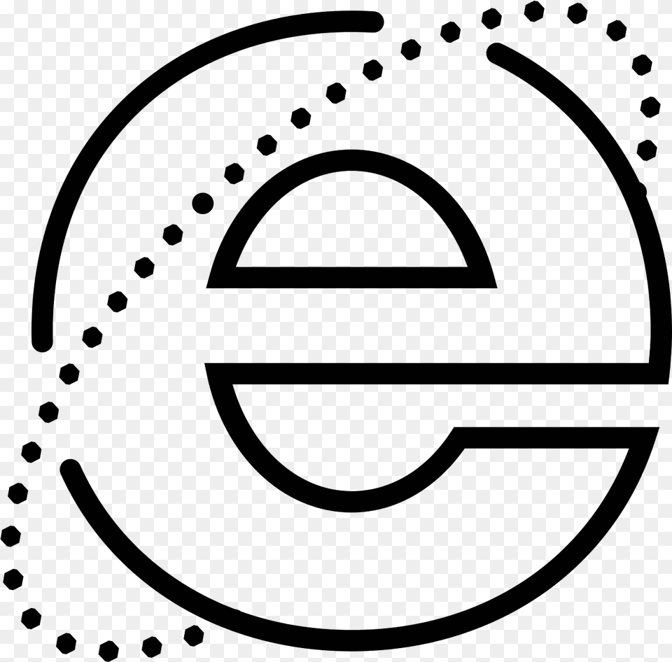 Internet Explorer Icon Circle, Gray Png