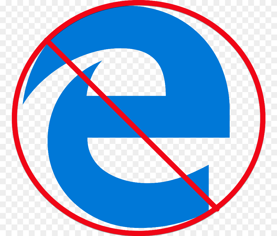 Internet Explorer Icon Crossed Out In Red Circle, Logo, Symbol, Disk Free Transparent Png
