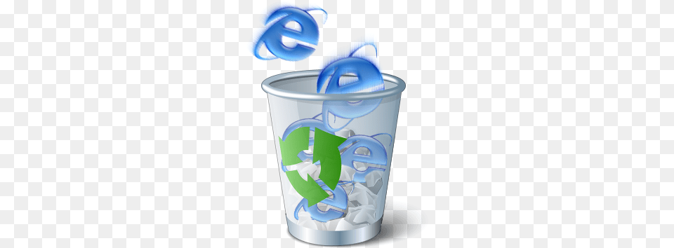Internet Explorer Is A Default Web Browser That Is Internet Explorer Recycle Bin, Recycling Symbol, Symbol, Bottle, Shaker Png