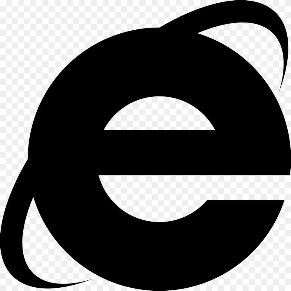 Internet Explorer Logo Internet Explorer Logo Svg, Stencil, Astronomy, Moon, Nature Png Image