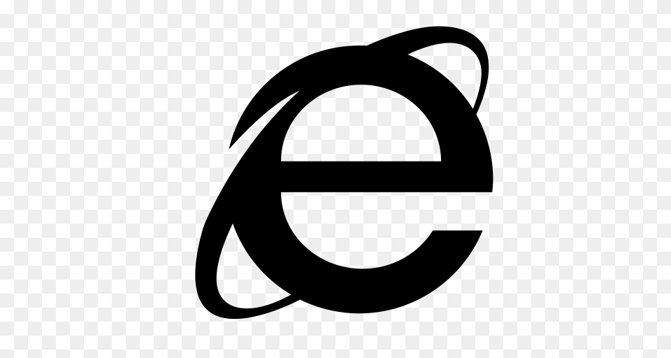Internet Explorer Microsoft Icon With And Vector Format, Gray Free Transparent Png