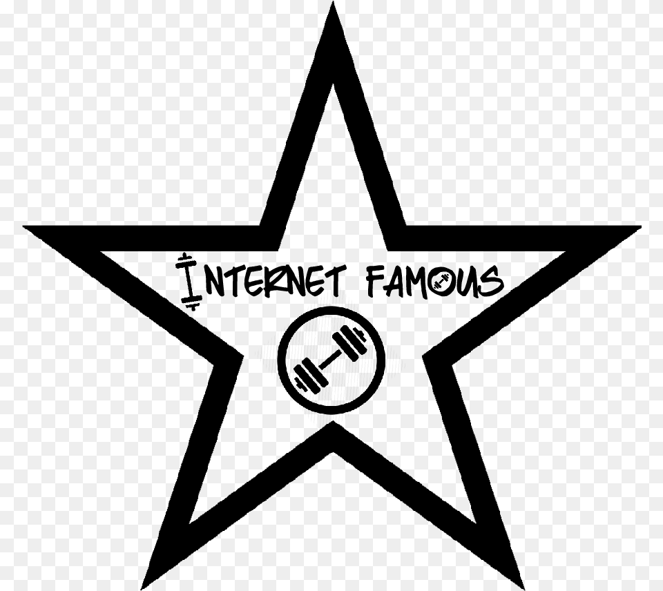 Internet Famous Starr N Star Outline, Gray Free Png