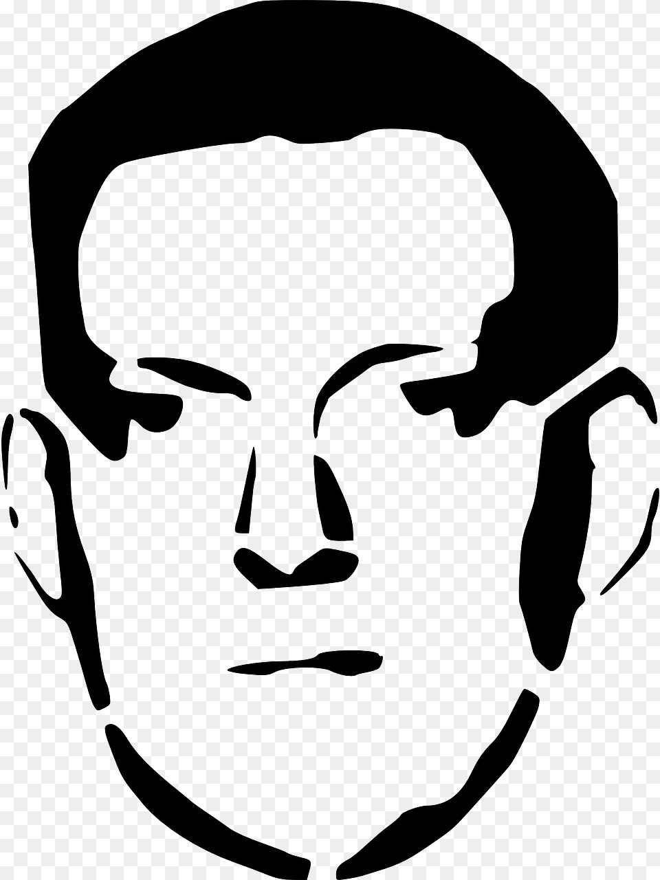 Internet Meme Clipart Outline Male Face, Stencil, Baby, Person, Photography Free Png