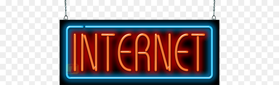 Internet Neon Sign Neon Sign, Light, Scoreboard Free Png Download