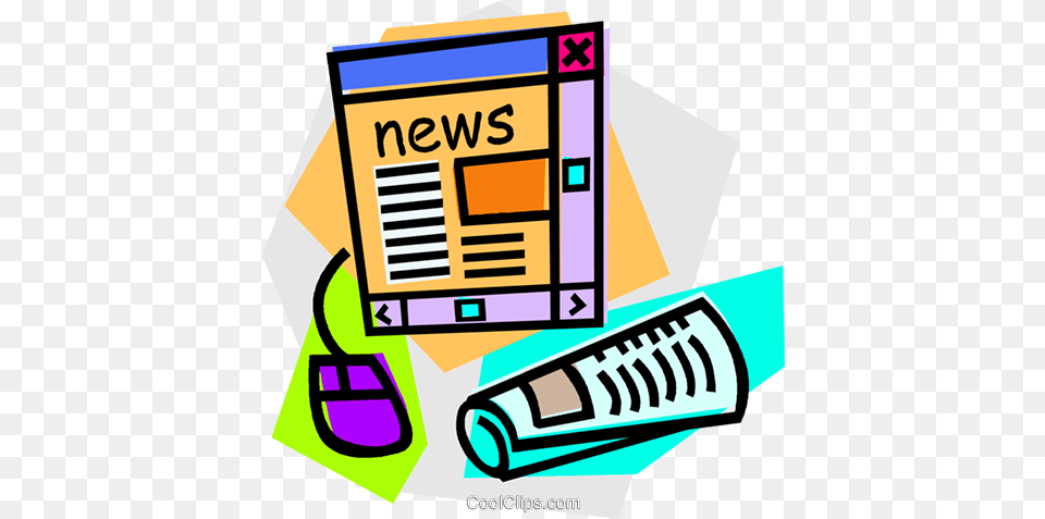 Internet News Concept Royalty Vector Clip Art Newsletter Clip Art, Scoreboard Png Image