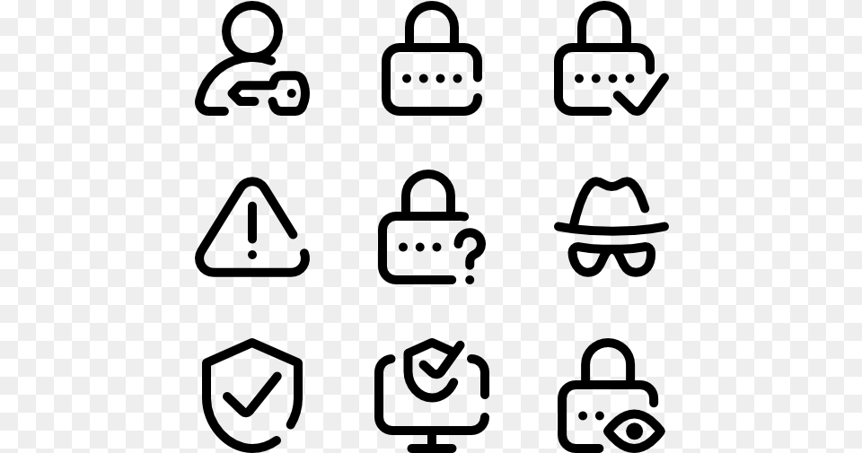Internet Security Concert Icon, Gray Free Transparent Png