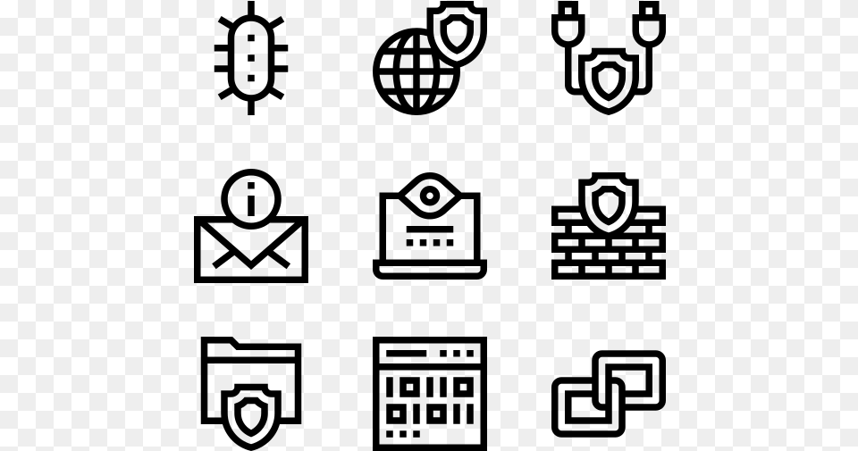 Internet Security Design Vector Icon, Gray Free Png Download