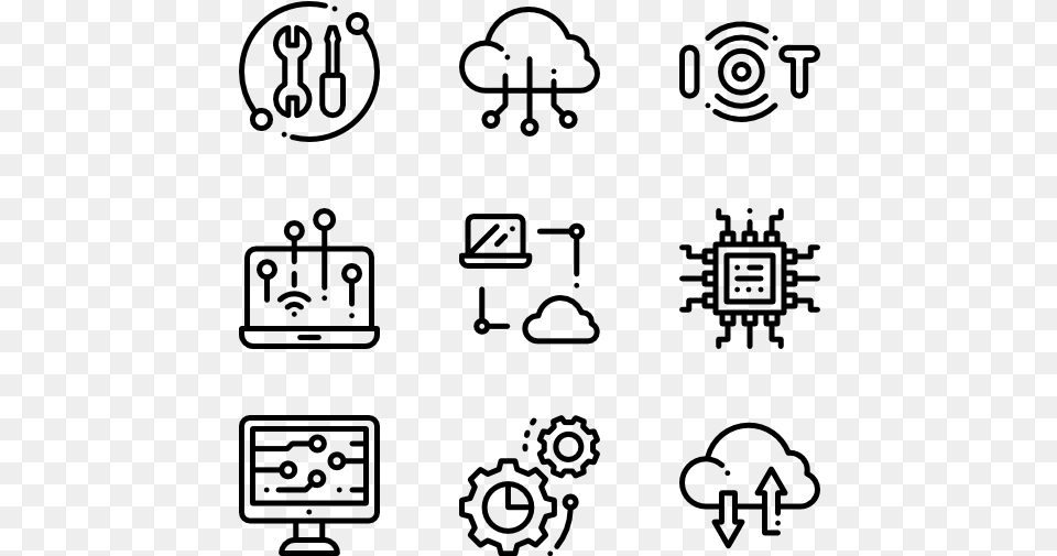 Internet Technology Work Icon, Gray Free Png Download