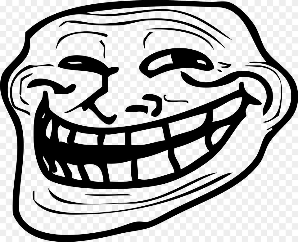 Internet Troll Trollface Rage Comic Internet Meme Black Mirror Shut Up And Dance Face, Gray Png Image