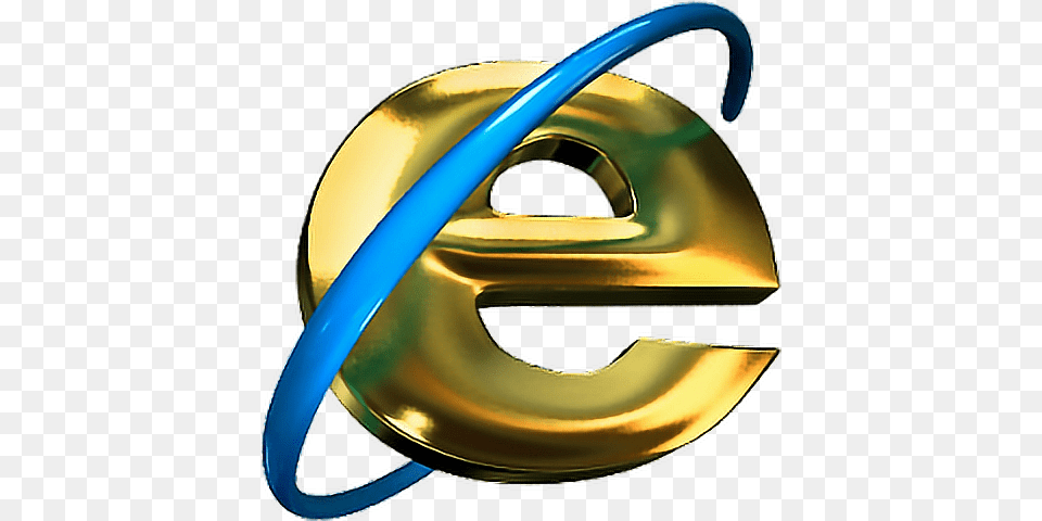 Internetexplorer Internet Explorer Icon Aesthetic Gold Internet Explorer Icon, Accessories, Logo Free Transparent Png