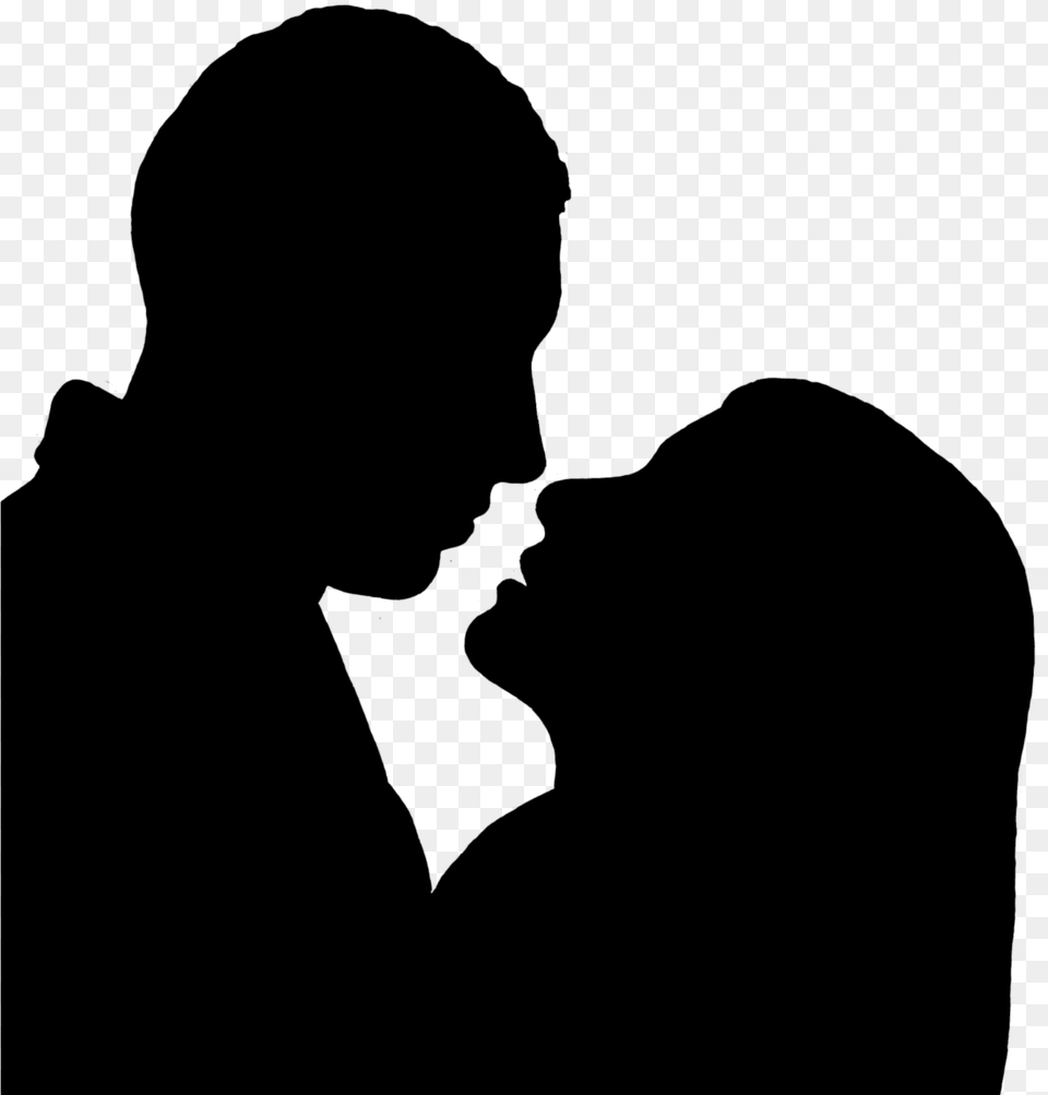 Interpersonal Relationship Long Distance Relationship Love Couple Silhouette, Gray Png Image