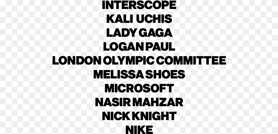 Interscope Kali Uchis Lady Gaga Logan Paul London Olympic Symmetry, Gray Free Png Download