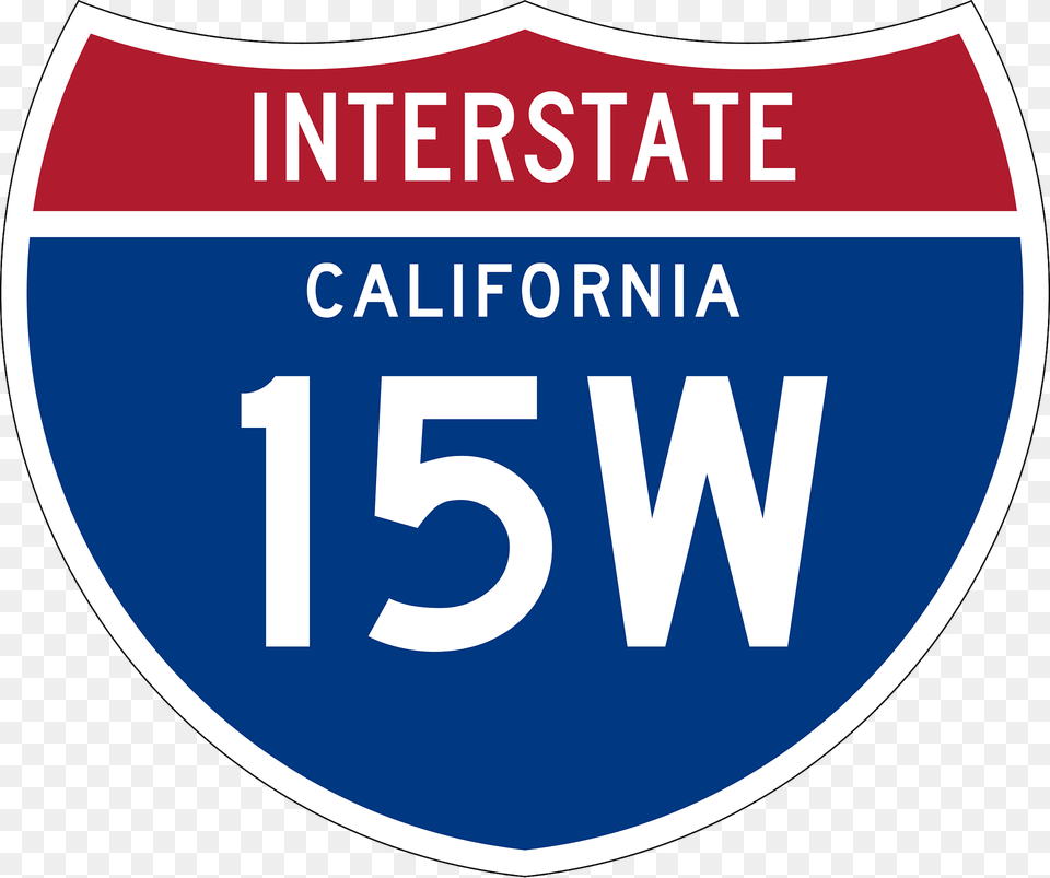 Interstate 15w California Sign Clipart, Logo, Symbol Free Png Download