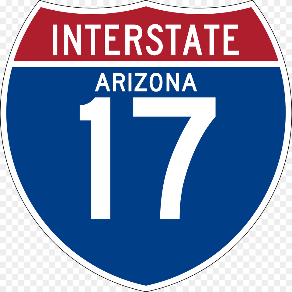 Interstate 17 Arizona Sign Clipart, Symbol, Text Free Transparent Png