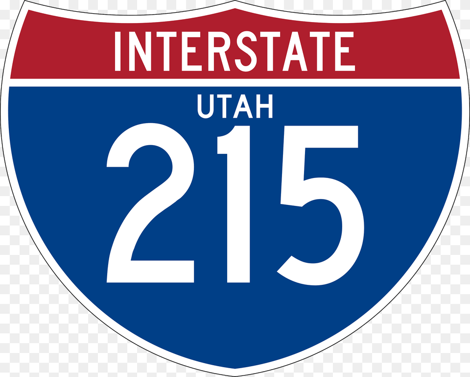 Interstate 215 Utah Sign Clipart, Symbol, Text Free Png Download